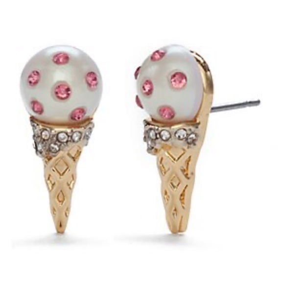 kate spade Jewelry - NWT Kate Spade ice cream 🍦crystal mini earrings